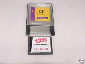 SanDisk CF CompactFlash 128MB Memory Card JPS Janome