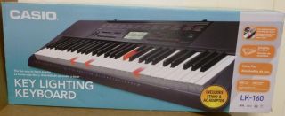 CASIO LK160 Electronic 61 Key Lighted Keyboard w/ Stand Light Up 