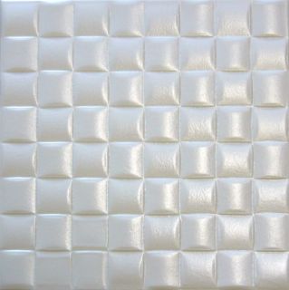 R35W White Styrofoam Glue Up Texture 20x20 Ceiling Tiles