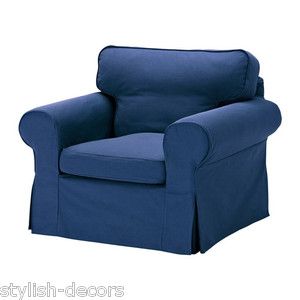 IKEA slipcover EKTORP Chair cover Armchair Slipcover Idemo Blue Brand 