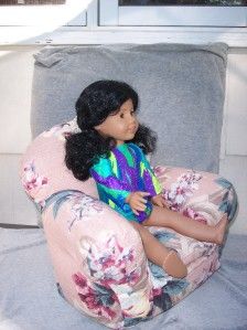 Doll Furniture Adorable Overstuffed Chair Fits American Girl or Other 