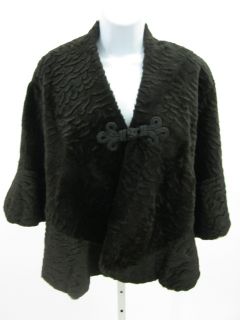 cassin brown sheared fur stole wrap sz one size