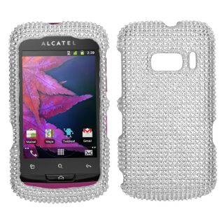   918(One Touch) Cell Phone Case Cover Bling Rhinestones Silver Diamond