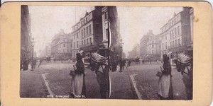 1880s Stereoview Dale Street Liverpool Merseyside England Horsedrawn 