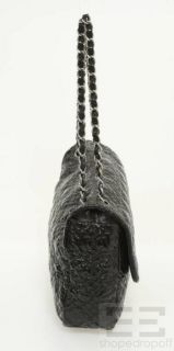 Chanel Black Quilted Patent Maxi Flap Handbag
