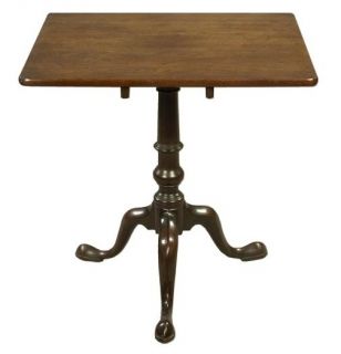 Antique Duncan Phyfe Style Mahogany Tilt Top Tea Table