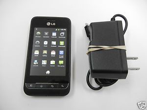 LG OPIMUS 2 AS680 BLACK C SPIRE CELLULAR SOUTH SMARTPHONE WORK GREAT