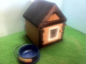 HEATED/INSULATED OUTDOOR CAT HOUSE/HEATED BOWL, SHELTER, BED