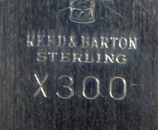 Reed & Barton Sterling Silver Sandwich Tray X300 Square Trajan Pattern 
