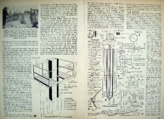 HOW2 Fire Model Rocket Build Launching Pad 1958 Article