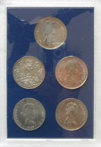 United Kingdom Crown Collection from 1965 1981 5 Coins