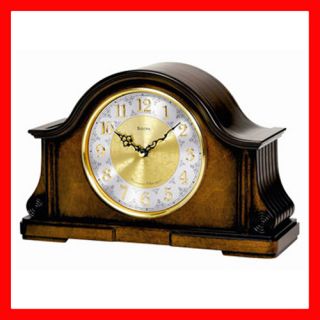 Bulova B1975 Chadbourne Mantel Clock w Dual Chime New
