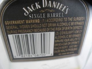 Jack Daniels Single Barrel Collectible Bottle 1895
