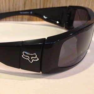 Fox The Condition Sunglasses Grey Polarized Lens Polished Black Frame 