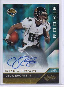2011 Absolute Spectrum Cecil Shorts III RC Auto D 299 Jaguars Invest 