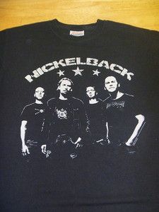 Nickelback T Shirt Chad Kroeger Hanes Size s 34 36