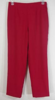 Chadwicks Wool Pants New Red Lined Stretch Waist Work Womens Size 12 