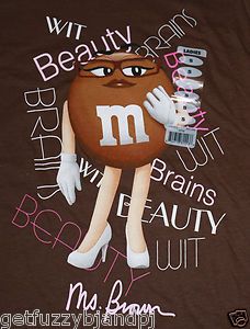 MS Brown M Ms Shirt Womens Small s New Last One Miss M M