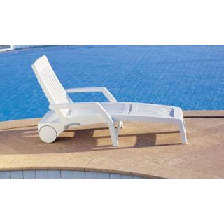 Nardi Nettuno Folding Outdoor Patio Chaise Lounge Chair 330100