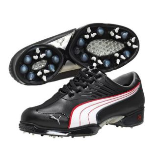 Puma Mens Cell Fusion Golf Shoes Black White