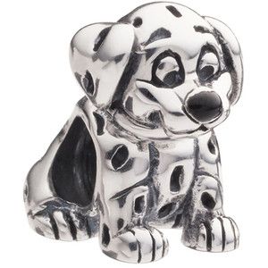 Authentic Chamilia Disney Dalmatian Dog Pet Animal Bead Charm Bracelet 