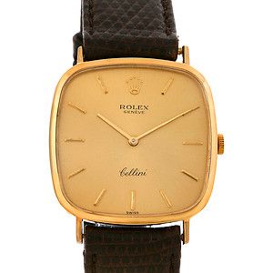 Rolex Cellini Vintage 18k Yellow Gold Watch 4114