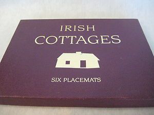 NIBTRADITIONAL IRISH COTTAGES SIX PLACEMATS FROM IRELAND PICTURE PRESS 