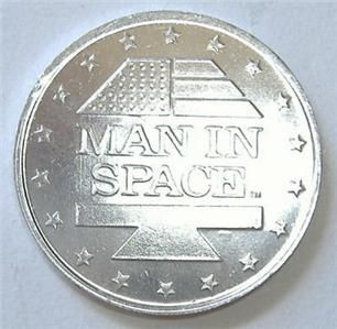 Gemini XII Jim Lovell Buzz Aldrin Man in Space Coin