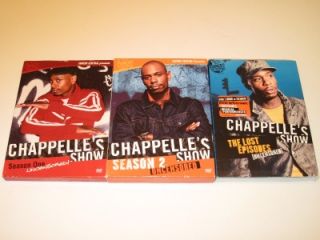 Chappelles Show Uncensored Complete TV Series Seasons 1, 2, & Lost 