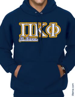 ΠΚΦ Pi Kappa Phi Hoodie Sweatshirt Hooded PKP Shirt Chapters