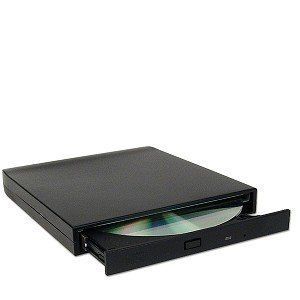 New USB External 24x CD ROM Drive with Case Cords Driver Manual No Box 