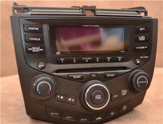 Honda Accord 03 07 Radio Stereo CD 6 Disc Changer 39175 SDN A110 7BY0 