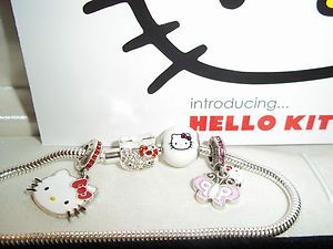 Charmed Memories Kay Jewelers Hello Kitty Bracelet with Charms New 
