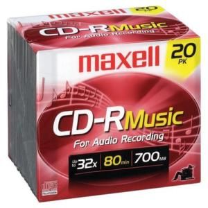 New Maxell CD R Gold Music Media 625330