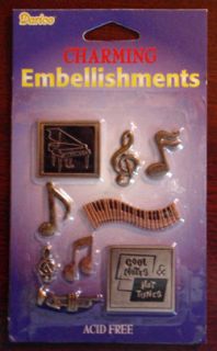 Brass Scrapbook Embellishment Charms 18 Designs U Pick