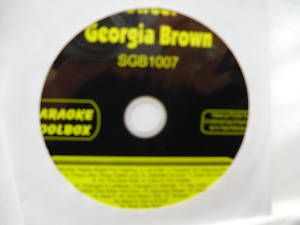 Sweet Georgia Brown Karaoke CDG Disc Toolbox SGB1007