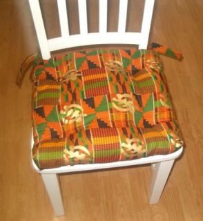 Chair Pad Seat Cushion African Print 16