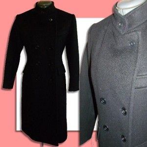 Vintage 60s 70s Black Mod Wool Cedarhurst for  Coat s 
