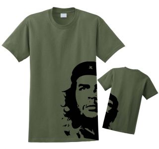 Che Guevara T Shirt Military Green Revolution New s 2XL Cuba Free 