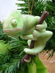 New Panther Chameleon Reptile Pet Christmas Ornament