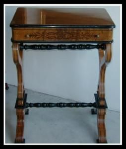 Superb Antique Charles x Inlaid Work Table