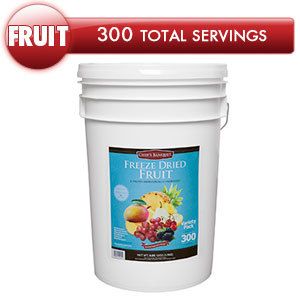   Tropical Fruit Variety Emergency Food Bucket Chefs Banquet