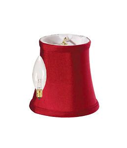 New Small Lamp Shade Chandelier Lampshades Ruby Red Shantung Silk 