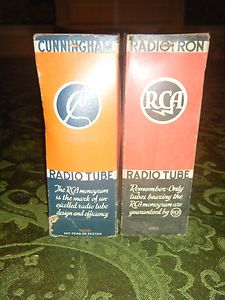 RCA Radiotron Cunningham C 22 Radio Tubes 2QTY Unopened