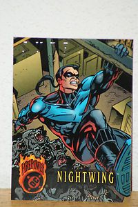 1996 Fleer Skybox DC Outburst Firepower Card Nightwing 64
