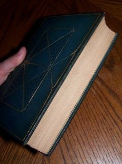 1889 Charlotte Bronte RARE Antique Leather Book Fine Binding Edition 