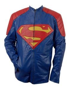 Smallville Leather Jacket Superman Comic Jacket Blue