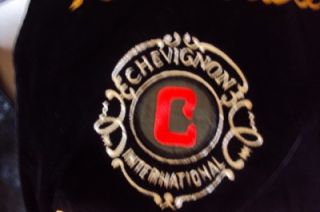 Vest Embroidered by Chevignon REVERSIBLE leather velvet satin