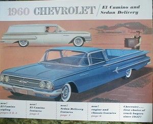 1960 Chevrolet El Camino Sedan Delivery Brochure