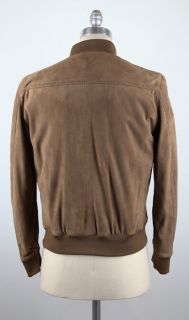 New $5000 Cesare Attolini Medium Brown Suede Jacket Button Front 40 50 